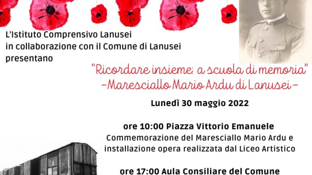 CONVEGNO - Ricordare insieme: a scuola di memoria - Maresciallo Mario Ardu di Lanusei