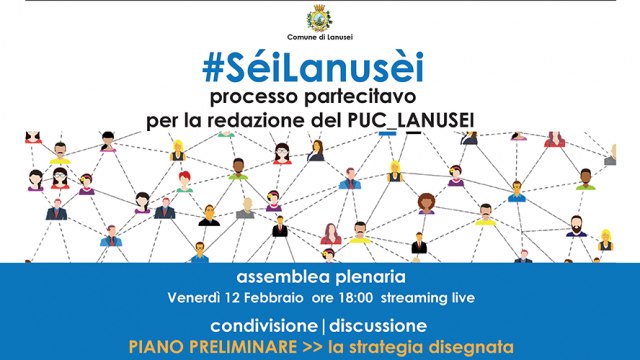 Piano Urbanistico Comunale: Incontro con la Cittadinanza 12/02/2021